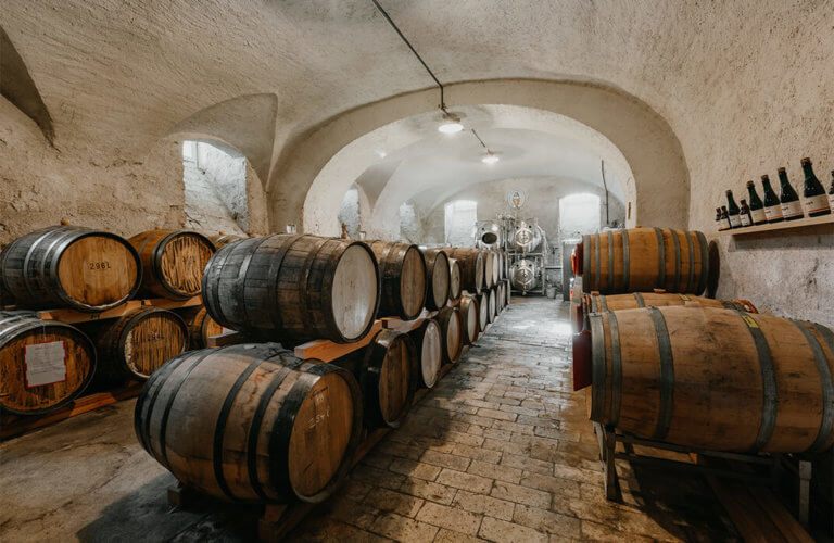 Pilgrim Bier, Fässer in der Klosterbrauerei